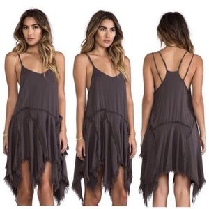 Brown free people dress